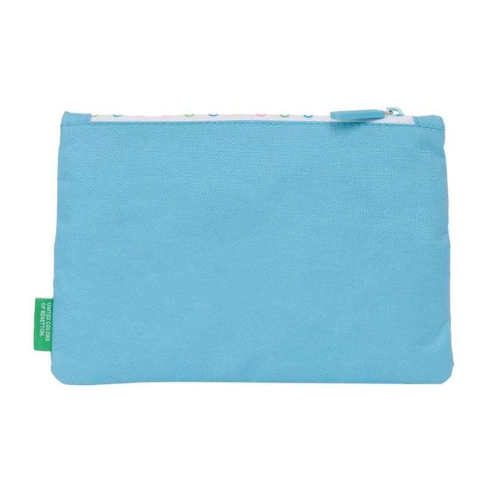 Estuche Escolar Benetton Spring Azul cielo 23 x 16 x 3 cm 1