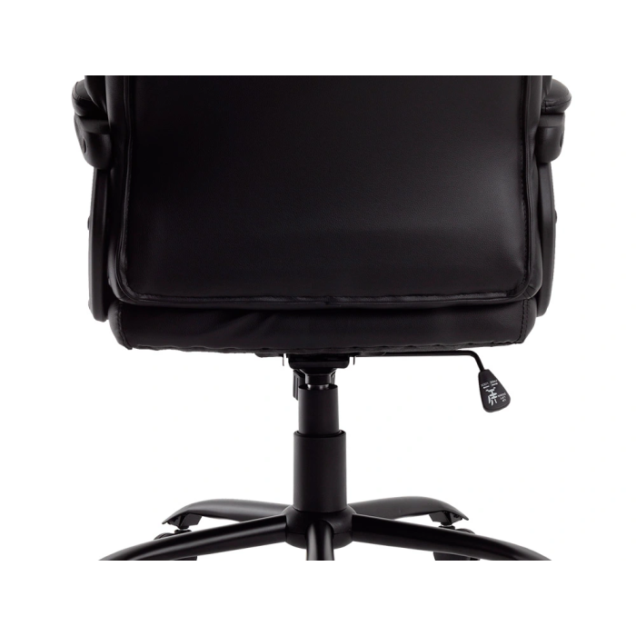 Q-connect Silla de Dirección Profesional, Respaldo Alto, Similpiel, Negro, Base Metálica, Ruedas Premium, Altura Max 1260 mm 5