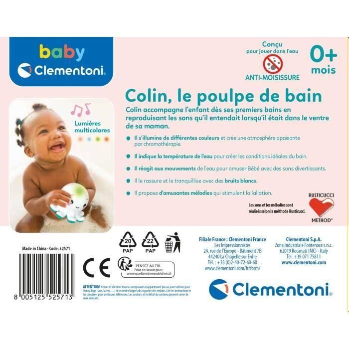 Clementoni - 52571 - Colin, el pulpo bañador 4