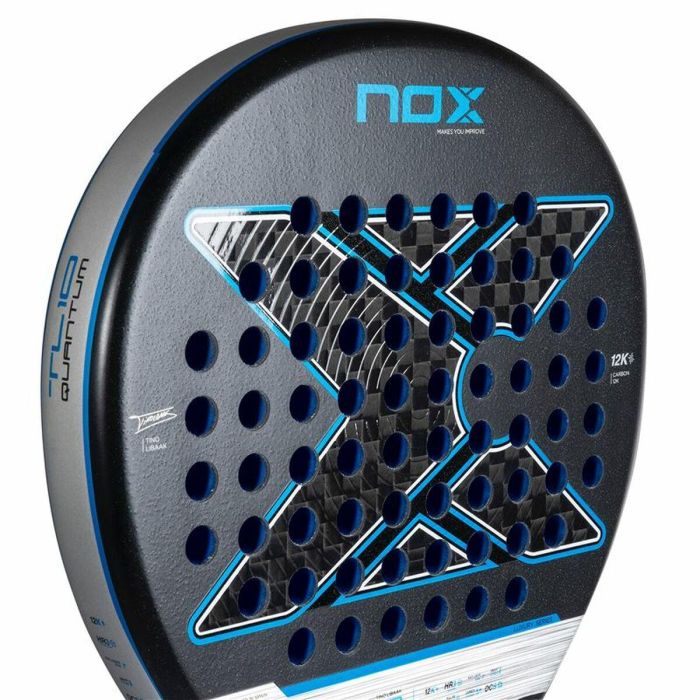 Pala de Pádel Nox Tl10 Quantum 12K Gris Fibra de carbono 3 Pala de Pádel Nox Tl10 Quantum 12K Gris Fibra de carbono 3