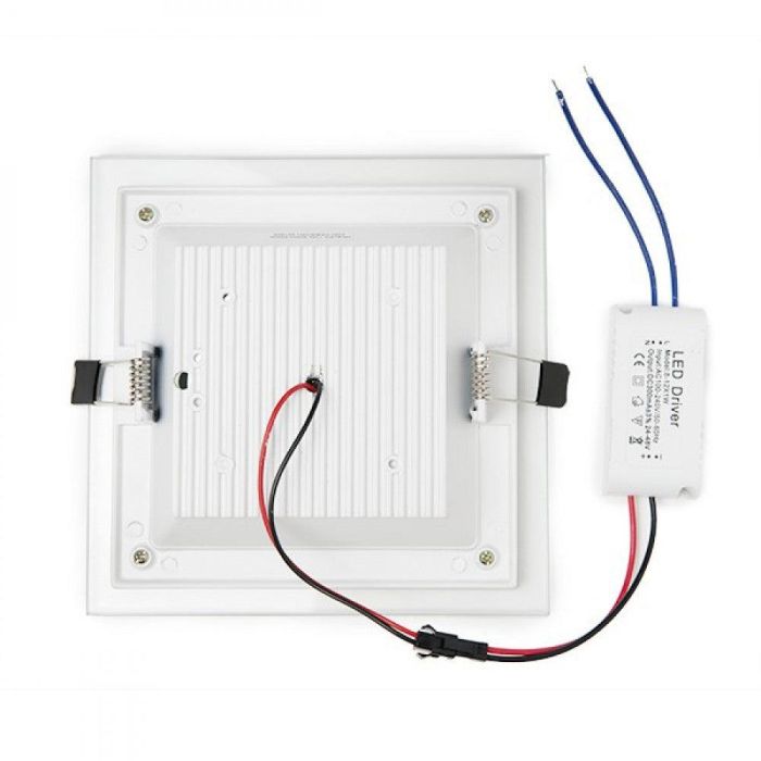 Foco Downlight LED 12W 1200Lm 6000ºK Cuadrado   Cristal 40.000H [GR-MB02-12W-CW] 4
