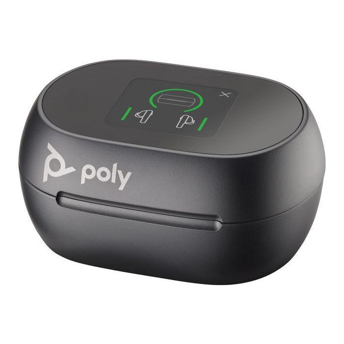 Poly Voyager Free 60+ UC Auriculares Inalámbricos Bluetooth 5.3 USB-C Negros con Estuche de Carga Táctil y ANC 6