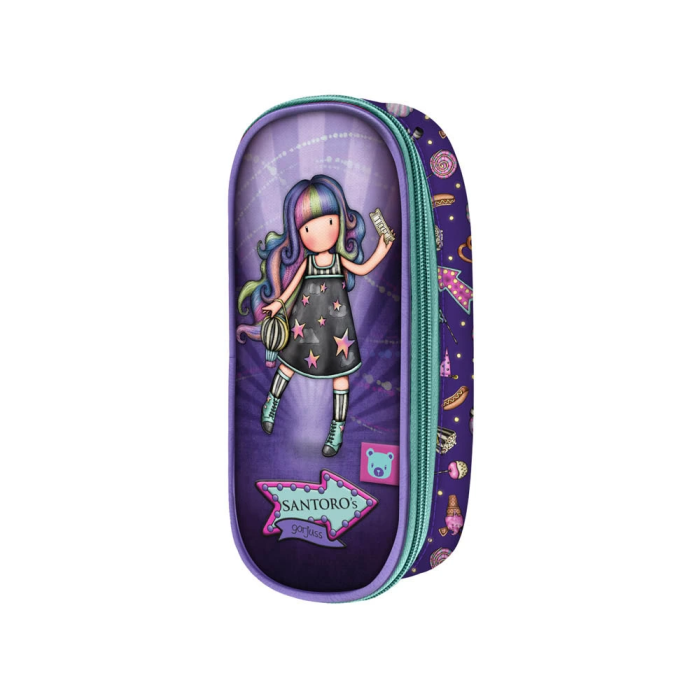 Estuche Escolar Gorjuss Up and away Morado (10 x 23 x 6 cm) 0 Estuche Escolar Gorjuss Up and away Morado (10 x 23 x 6 cm) 0