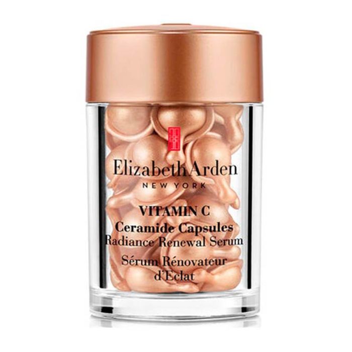Elizabeth Arden Ceramide Vitamine C Cápsulas Faciales Antioxidantes e Iluminadoras. Tratamiento Monodosis Antienvejecimiento, 30 Unidades