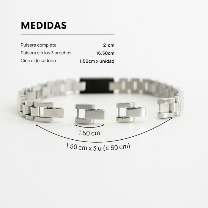 Pulsera Hombre Radiant RH000284 Plateado 1