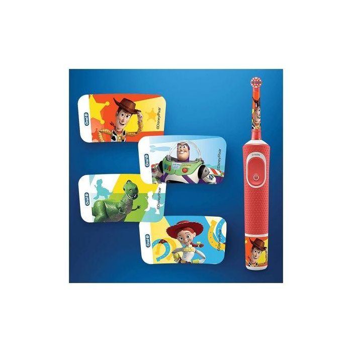 CEPILLO DENTAL BRAUN ORAL-B D-100 VITALITY KIDS TOY STORY XMAS - CABEZAL REDONDO ESPECIAL NIÑOS - FILAMENTOS EXTRASUAVES - TEMPORIZADOR 3