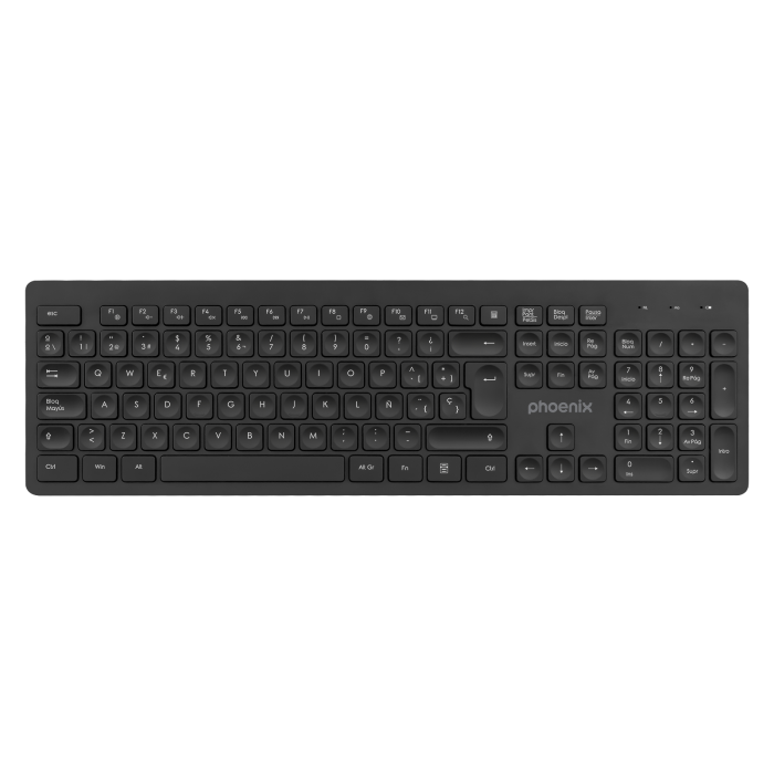 Phoenix Technologies Teclado Inalambrico Qwerty K200 Negro