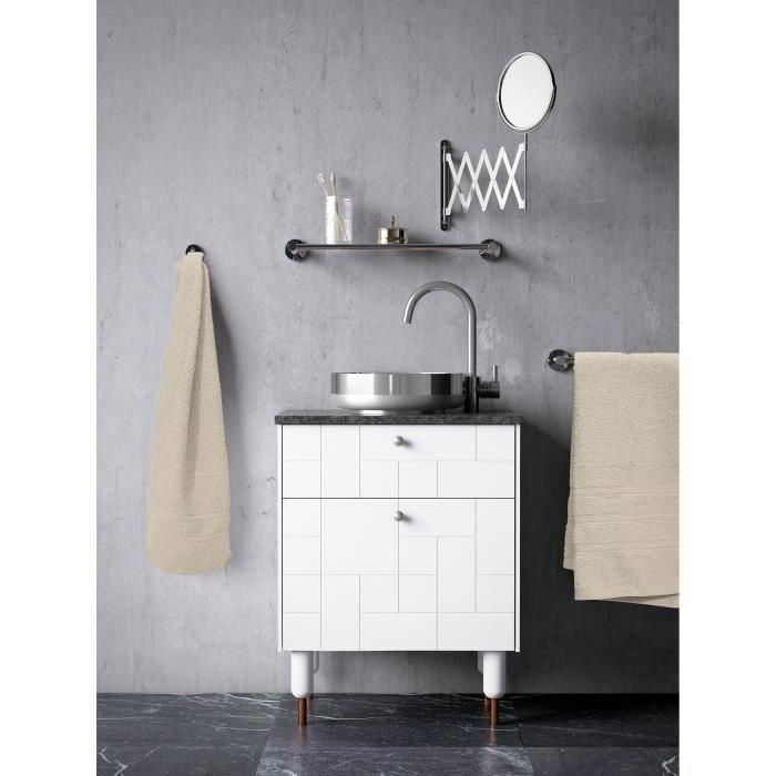 Juego de 3 toallas - LOVELY HOME - 3 Toallas 50x100 cm - Beige 1