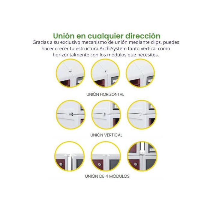 Archivo 2000 Módulo Archisystem 8206C GF con 6 Cajones, Medidas 356x316x362 mm, Color Grafito 2