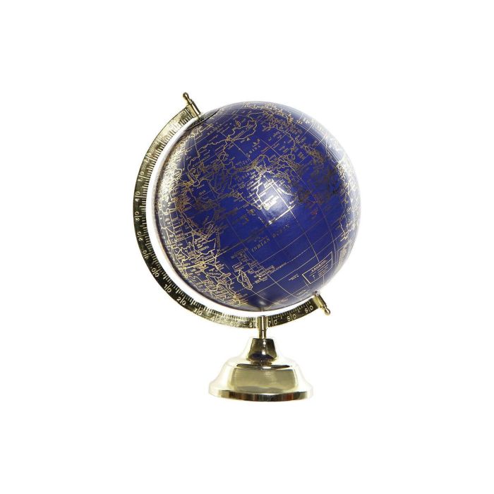 Globo Terraqueo Colonial DKD Home Decor Dorado Azul 25 x 36 x 27 cm