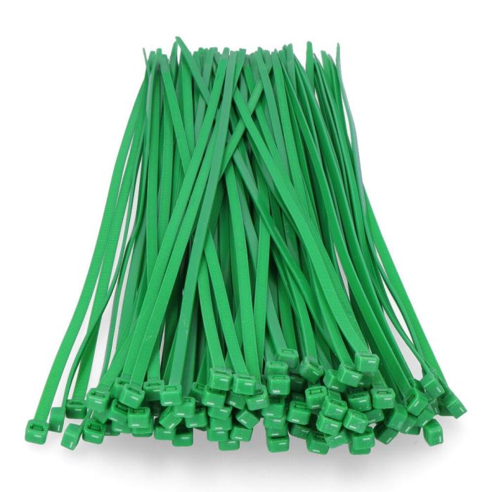 Edm Bridas de nylon verde 4,8 x 380 mm, alta calidad, resistente -40°C~85°C, 100 unidades 2 Edm Bridas de nylon verde 4,8 x 380 mm, alta calidad, resistente -40°C~85°C, 100 unidades 2