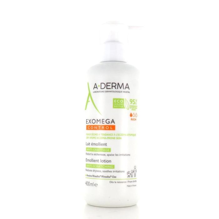 A-Derma Exomega Control Leche Emoliente para Pieles Secas Atópicas 400ml