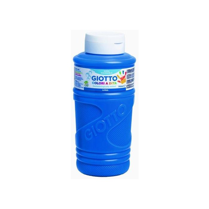 Giotto Pintura De Dedos 750 mL Color Azul Cyan