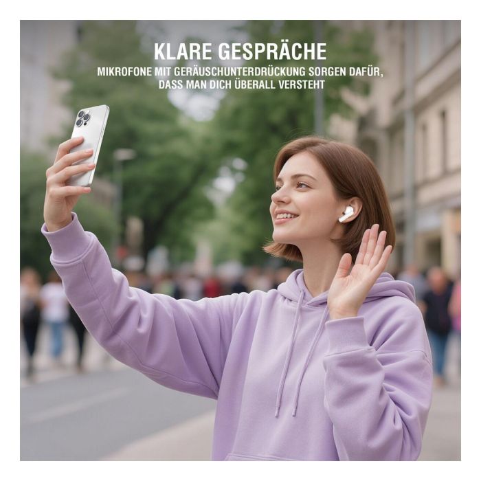 4smarts SkyBuds Pro ANC Auriculares True Wireless con Cancelación de Ruido Activa, Bluetooth 5.4, Negro 2