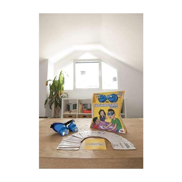 Bizak 63200070 Juego de Mesa Visión Imposible: Desafía tus sentidos con gafas que voltean la vista. Retos divertidos para +8 años 3