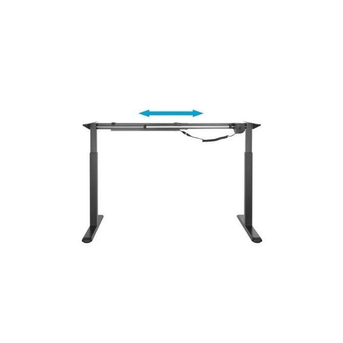 Aisens DF01B-079 Bastidor de Escritorio Motorizado Altura Ajustable con Panel de Control, 80kg, Negro (Tablero no incluido) 3