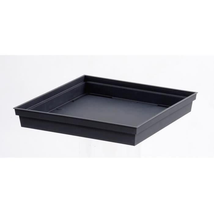 EDA Flowerpot XXL Tuscany - Cuadrado - 43.3 x 43.3 x H 80 cm - 98 L - gris antracita 2 EDA Flowerpot XXL Tuscany - Cuadrado - 43.3 x 43.3 x H 80 cm - 98 L - gris antracita 2