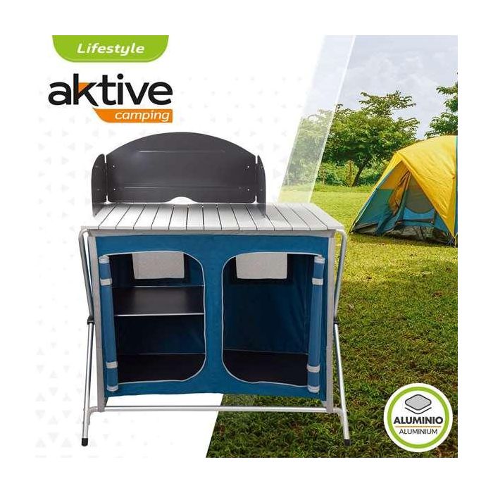 Armario de camping Aktive Plegable 88 x 111 x 51 cm 5