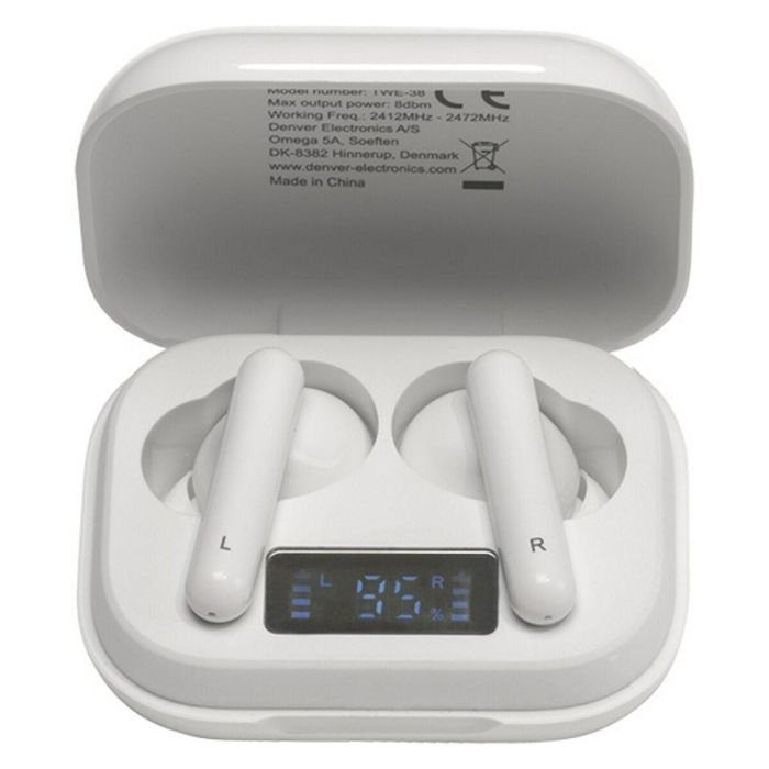Auriculares Bluetooth Denver Electronics 111191120210 Blanco 6 Auriculares Bluetooth Denver Electronics 111191120210 Blanco 6