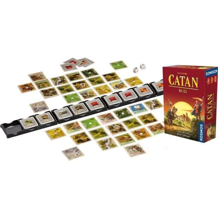 Asmodee Catan Duel Juego de Mesa para 2 Jugadores, Estrategia y Suerte con Dados Aleatorios, Recursos y Cartas. A partir de 10 años. 2