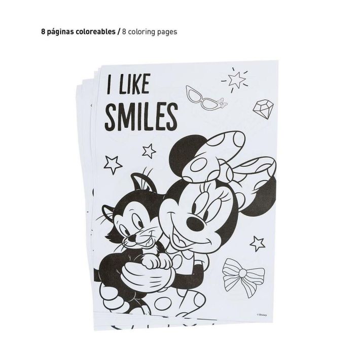 Set papelería coloreable minnie 4 Set papelería coloreable minnie 4
