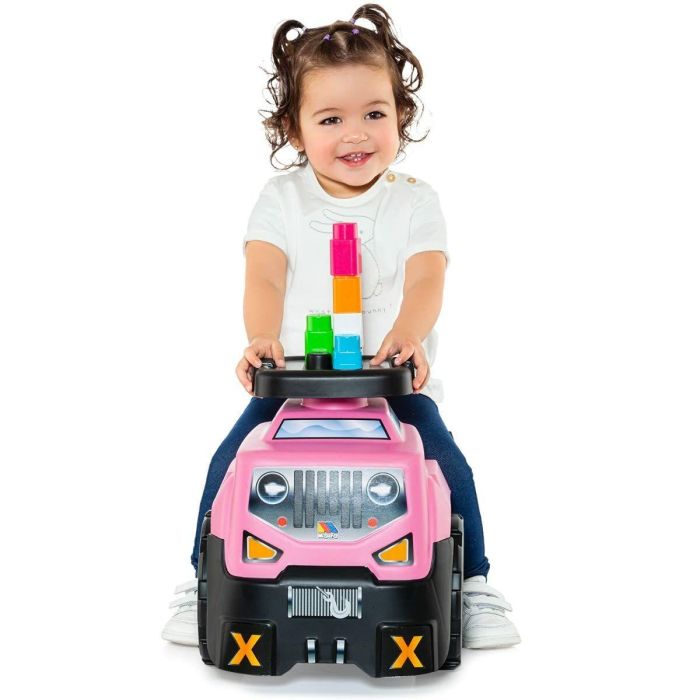 Correpasillos jeep rosa 60x43x30 cm 2 Correpasillos jeep rosa 60x43x30 cm 2