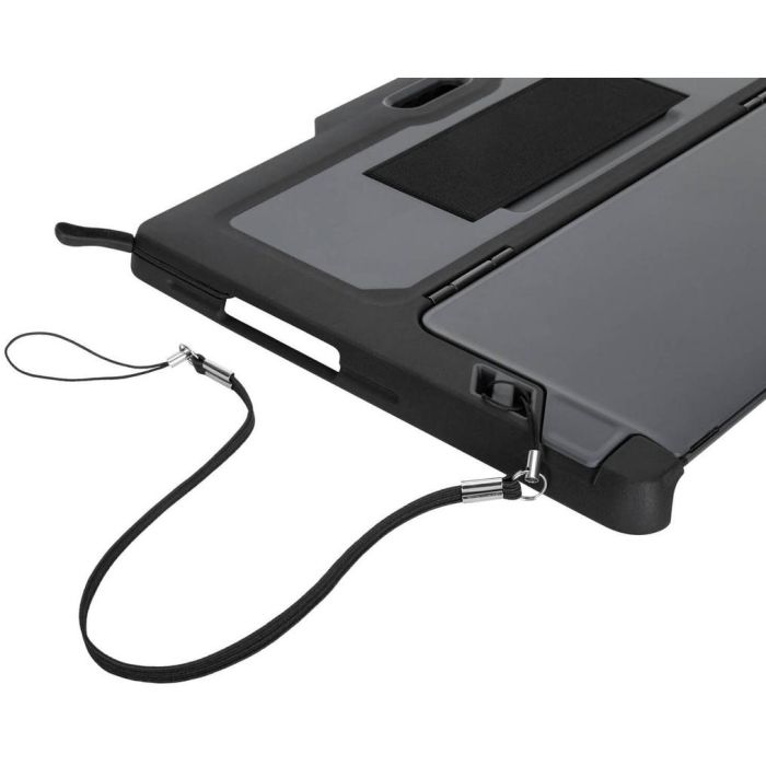 Targus Carcasa Protectora Anticaídas para Microsoft Surface Pro 9, 10, 11 - Negro con Soporte y Correa de Mano MIL-STD 810G 10