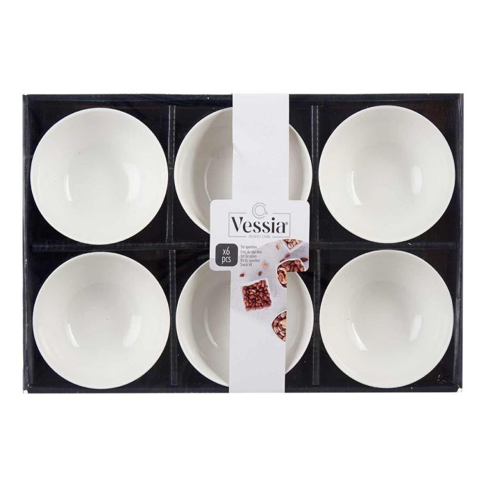 Set 6 Cuencos Porcelana Blanca Aperitivo 10 cm Vessia - 250 ml (8 Unidades) 2 Set 6 Cuencos Porcelana Blanca Aperitivo 10 cm Vessia - 250 ml (8 Unidades) 2