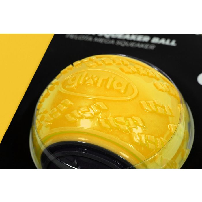 Gloria Pelota Play And Run Mega Squeaker TPR L 8.89 cm, Juguete para Perros, Entrenamiento y Ejercicio, Amarilla-Gris 1 Gloria Pelota Play And Run Mega Squeaker TPR L 8.89 cm, Juguete para Perros, Entrenamiento y Ejercicio, Amarilla-Gris 1