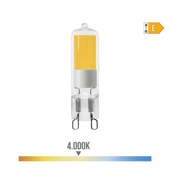 Edm Bombilla LED G9 5W 575LM 4000K Luz Día, Cristal