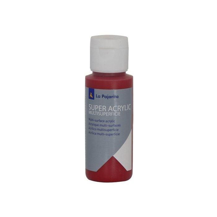 Pintura Acrilica La Pajarita 60 Ml (Bote) Carmin A-09 6 unidades