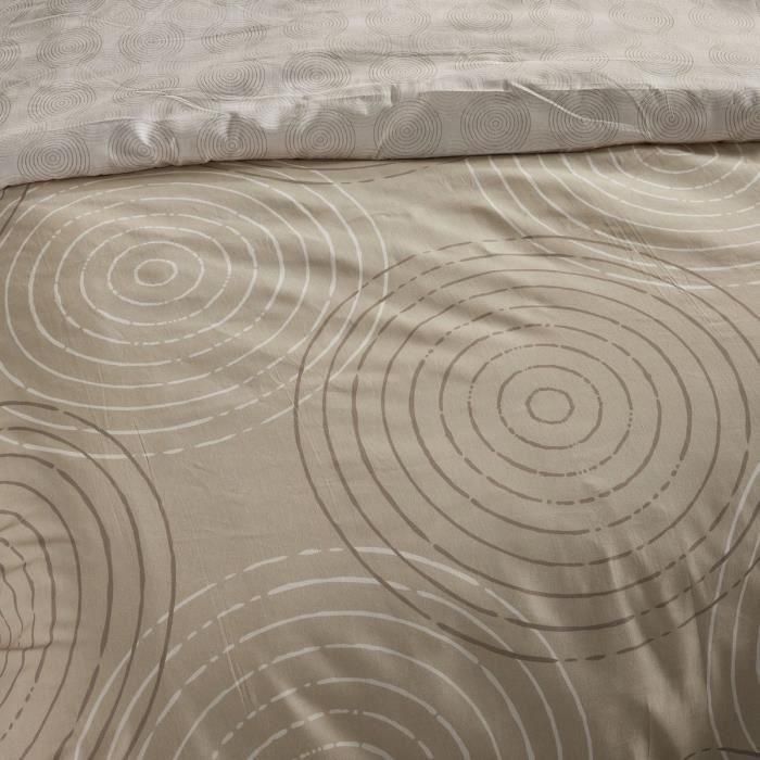 Juego de cama - TODAY Crazy - Estampado gráfico - 2 personas - 220 x 240 cm - Beige 1