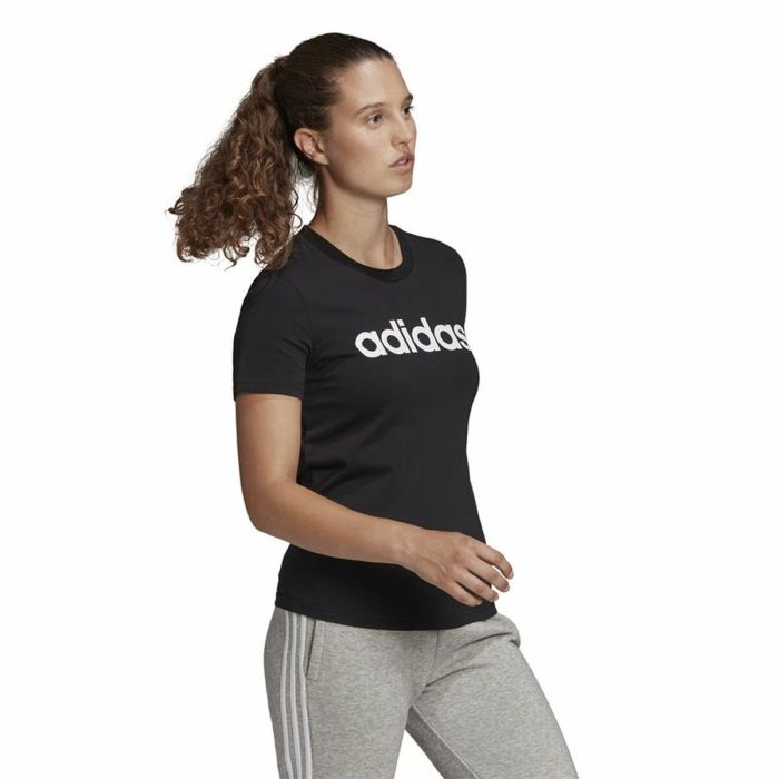 Camiseta de Manga Corta Mujer Adidas Lin T Negro (XS) 3 Camiseta de Manga Corta Mujer Adidas Lin T Negro (XS) 3