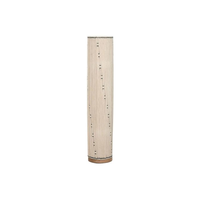 DKD Home Decor Lámpara de Pie Urban de Algodón Rafia y Madera, Crudo y Negro, Acabado Natural, 25x25x125 cm, Bombilla E27 50W DKD Home Decor Lámpara de Pie Urban de Algodón Rafia y Madera, Crudo y Negro, Acabado Natural, 25x25x125 cm, Bombilla E27 50W