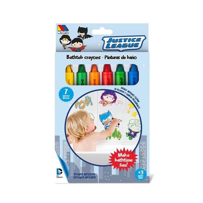 Ceras para baño superheroes contiene 6 ceras y esponja Ceras para baño superheroes contiene 6 ceras y esponja