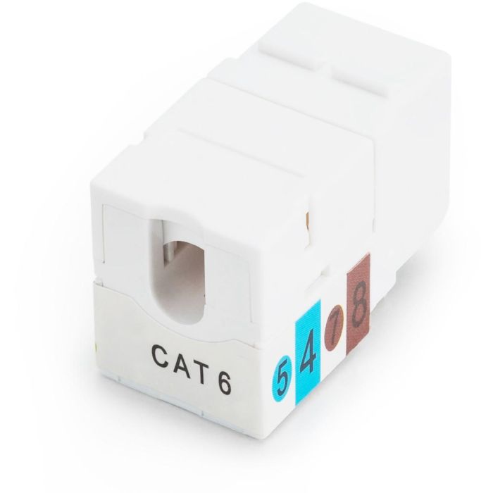 Digitus DN-93601 Keystone Jack CAT 6 Sin Apantallar, RJ45 a LSA, Rendimiento 250 MHz, Negro 1
