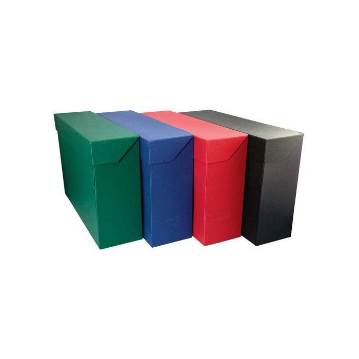 Mariola Caja de Transferencia A4 Cartón Forrado con Tela Geltex Rojo Lomo 11cm