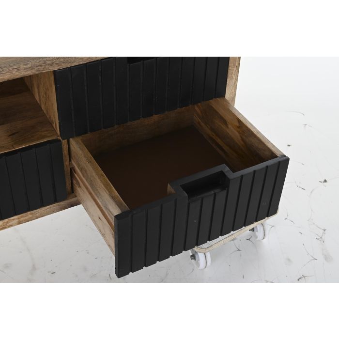 Mueble Tv DKD Home Decor Negro Marron 40 x 55 x 125 cm 3 Mueble Tv DKD Home Decor Negro Marron 40 x 55 x 125 cm 3