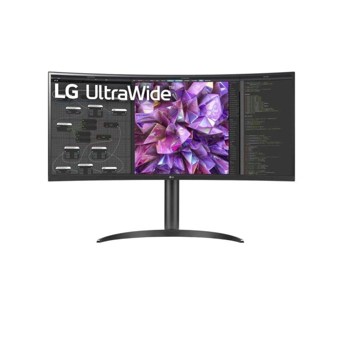 Monitor Profesional Ultrapanorámico Curvo LG 34WQ75C-B 34"/ WQHD/ Multimedia/ Regulable en altura/ Negro