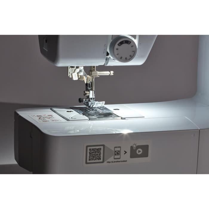 BROTHER - CS10s - Máquina de coser electrónica - 40 puntadas - Sistema de enhebrado de agujas - Pantalla LCD - Blanco 2 BROTHER - CS10s - Máquina de coser electrónica - 40 puntadas - Sistema de enhebrado de agujas - Pantalla LCD - Blanco 2