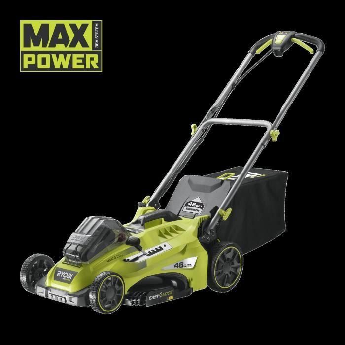 Ryobi Max Power inalámbrico Mattered 36V Power Assist  -ø -Ø Cut 46 cm - Recolección y acolchado - 1 5.0 AH Batería y 1 carga 5