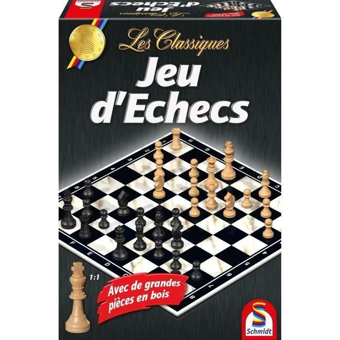 Schmidt Spiele Juego de Ajedrez Línea Clásica para 2 Jugadores, a partir de 9 años Schmidt Spiele Juego de Ajedrez Línea Clásica para 2 Jugadores, a partir de 9 años