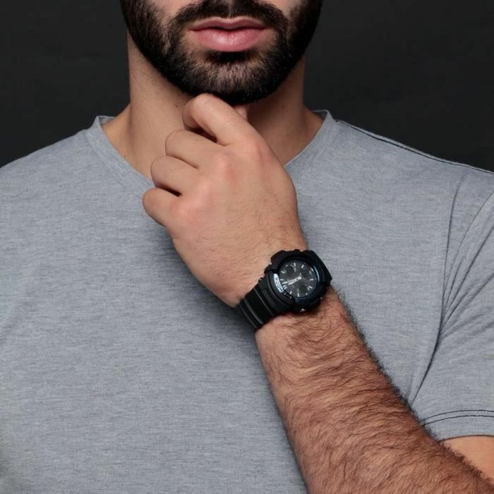 Casio Reloj Solar Resistente a Golpes con Iluminación LED Automática, Sincronización por Radio Multibanda, Hora Mundial y Cronómetro 2