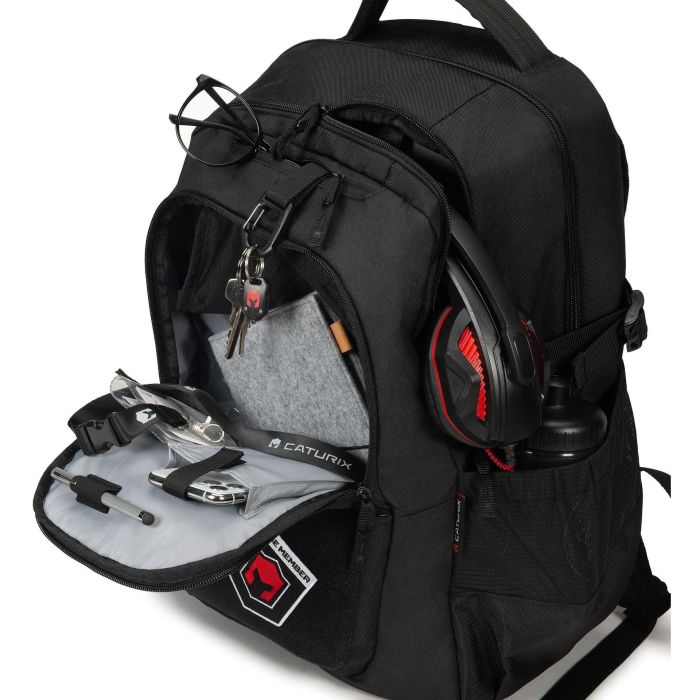 Mochila para Portátil Caturix CTRX-12 Negro 6