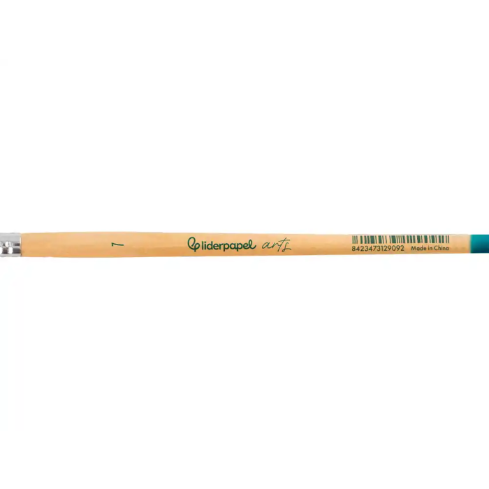 Liderpapel Pincel nº 7 Punta Filbert/Lengua de Gato de Pelo Sintético Certificado FSC para Acrílica y Acuarela 3