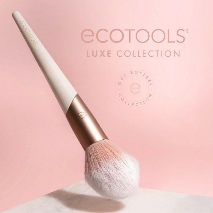 Ecotools LUXE flawless foundation brush - Brocha de Maquillaje para Base Líquida, Crema o Polvo, Cobertura Impecable, Vegana, 1 Unidad 2