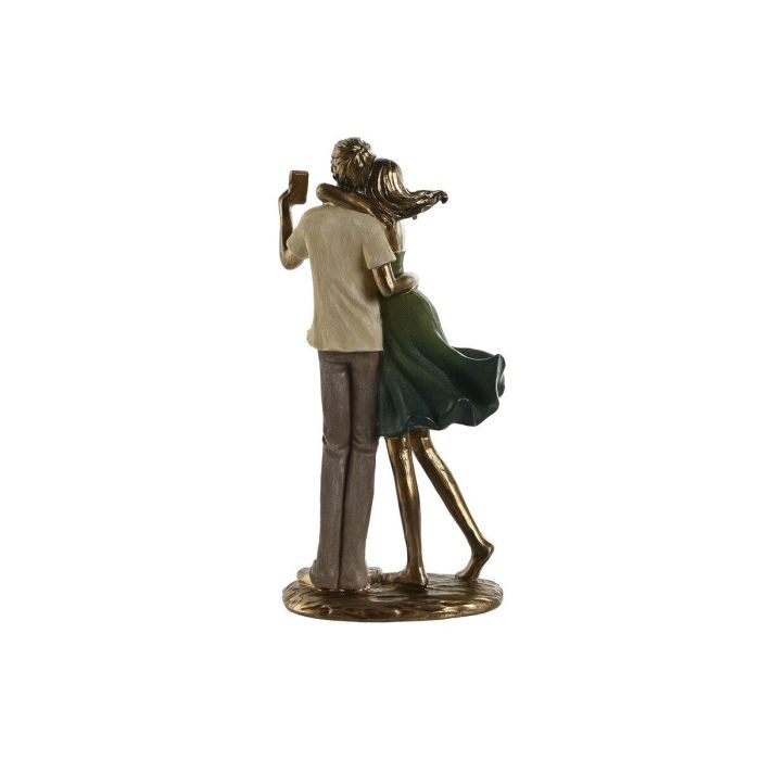 Figura Moderno DKD Home Decor Verde Dorado 8.5 x 25.5 x 12 cm 2