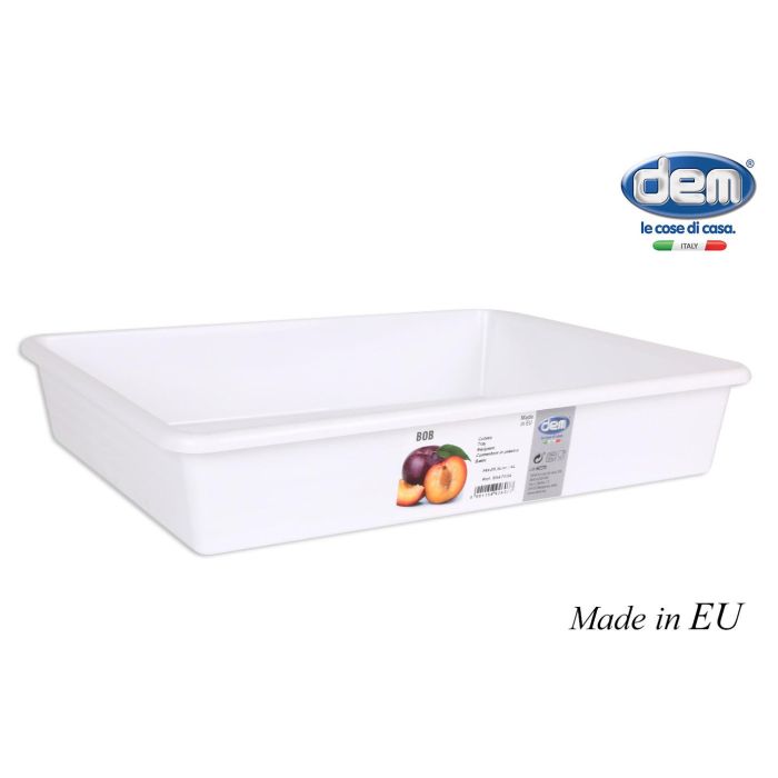 Cubeta Blanca Bobby 34x26.5 cm 4L - Dem (24 Unidades) Cubeta Blanca Bobby 34x26.5 cm 4L - Dem (24 Unidades)