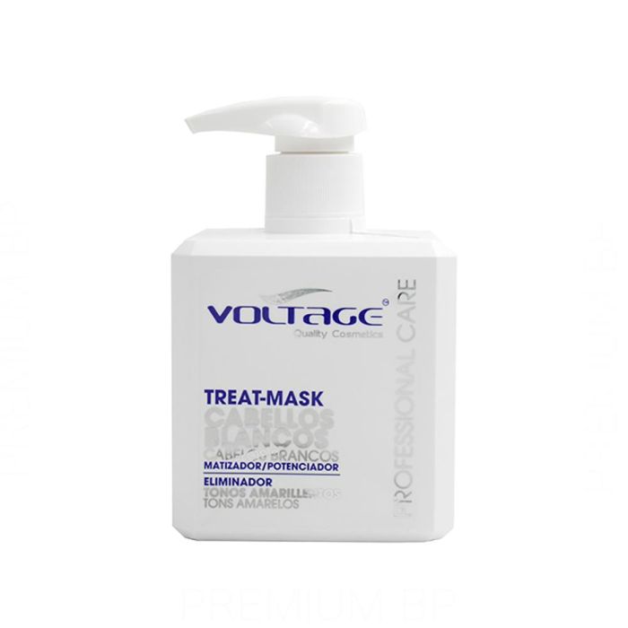 Voltage Tratamiento/Mascarilla Nutritivo y Reparador para Cabellos Blancos/Grises 500 Ml con Aromaterapia