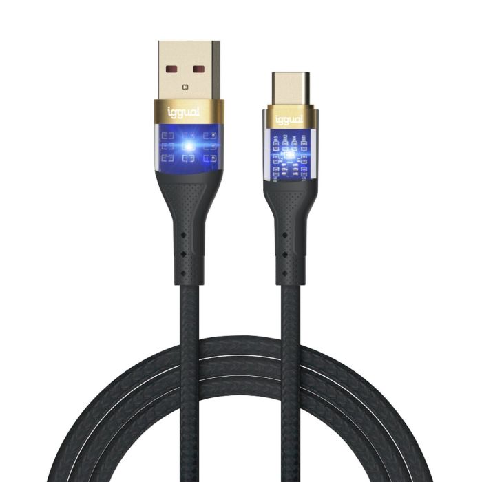 Cable USB A a USB-C iggual IGG319994 Negro 6 Cable USB A a USB-C iggual IGG319994 Negro 6